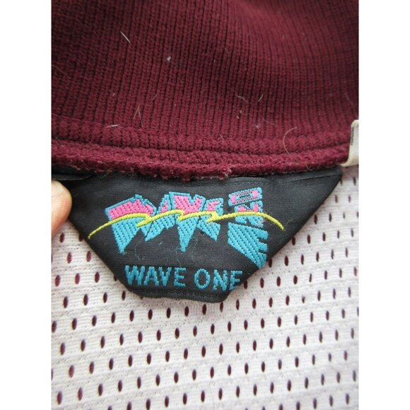 VINTAGE Swarthmore College Jacket Large 80s Wave One 1/4 Zip Letterman * - Picture 14 of 16